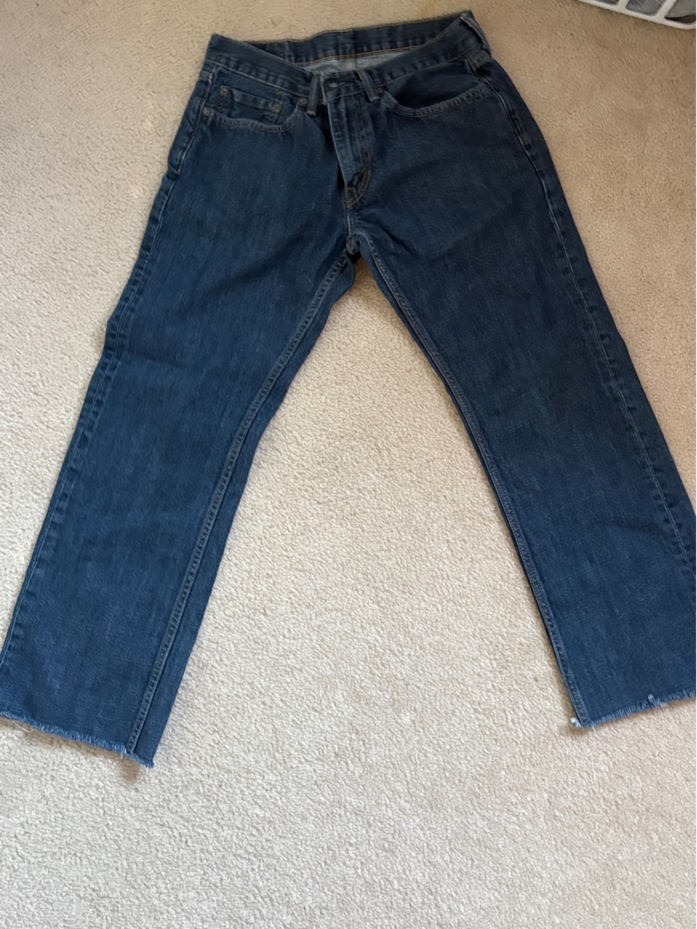 Levi's Indigo Blue 559 Straight Back Pocket Jeans